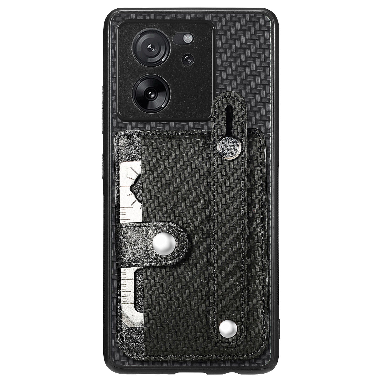 C1-01 For Xiaomi 13T / 13T Pro / Redmi K60 Ultra Case Card Holder Wristband Leather Coated TPU+PC Cover C1-01 For Xiaomi 13T / 13T Pro / Redmi K60 Ultra Case Card Holder Wristband Leather Coated TPU+PC Cover